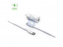 Autonabíječka FIXED s USB-C výstupem a USB-C/USB-C kabelem