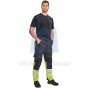 Kalhoty pracovní do pasu KNOXFIELD HV DW275, CERVA