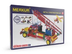 Merkur 7 univerzální stavebnice, 1335 dílů, 100 modelů