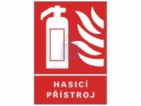 Tabulka bezpečnostní - Hasící přístroj