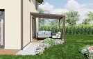 Pergola 3x3 m, hnědá