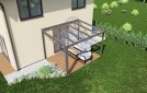 Pergola 3x4 m, hnědá