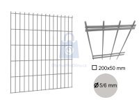 Dílec plotový DOUBLE, 2D, drát 5/6 mm, pozinkovaný