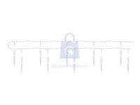 Girlanda vánoční LED, 10x rampouch, AA, vnitřní, studená bílá, časovač, EMOS