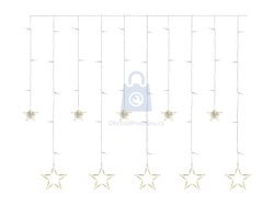 Závěs vánoční LED, hvězdy, vnitřní, teplá bílá, EMOS