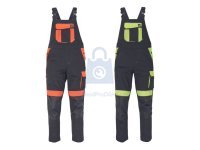 Kalhoty pracovní s laclem MAX VIVO, CERVA