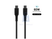 Nabíjecí a datový Liquid silicone kabel FIXED s konektory USB-C/USB-C, 60W