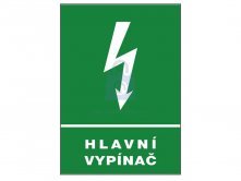 Tabulka bezpečnostní - Hlavní vypínač