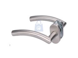 Kování klika nerez s oválnou rozetou