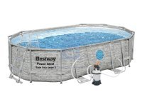 Bazén Power Steel Stacked Stone Swim Vista