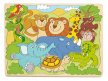Puzzle na desce Africká veselá zvířátka