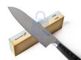 Sada nožů Damascus Premium v bambusovém bloku s brusným kamenem