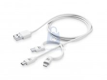 kabel USB/microUSB + USB-C + Lightning