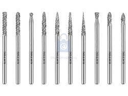 Frézy karbidové mini, sada, EXTOL INDUSTRIAL