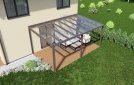 Pergola 4x6 m, hnědá