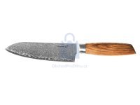 Nůž Gourmet Damascus, Santoku, rukojeť zebrawood, G21