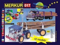 Merkur stavebnice - 017 Kamión, 202 dílů, 10 modelů