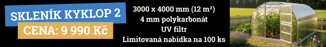 Banner Skleník polykarbonátový KYKLOP2, LanitPlast