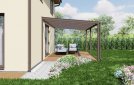 Pergola 4x6 m, hnědá