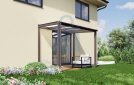 Pergola hliníková, mléčné bezpečnostní sklo 8 mm, CRSklo