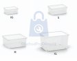 Úložný box uzavíratelný transparentní Box C, Curver