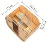 Sauna finská KARIBU QUADRO 1 PLUS (35445)