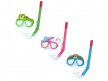 Šnorchlovací set LIL ANIMAL - brýle a šnorchl - mix 3 barvy (růžová, modrá, zelená)