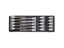 Modul A sada zástrčných hlavic TRX 1/2” pro dílenský vozík, 20 dílů, HONITON