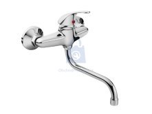 Baterie umyvadlová/dřezová zahnutá, chrom, BALLETTO