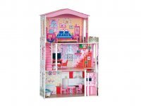 Domeček dětský pro panenky typu Barbie + 7ks nábytku