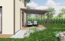 Pergola 4x6 m, hnědá