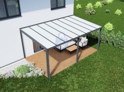 Pergola hliníková, mléčné bezpečnostní sklo 8 mm, CRSklo