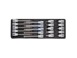 Modul A sada zástrčných hlavic TRX 1/2” pro dílenský vozík, 20 dílů, HONITON