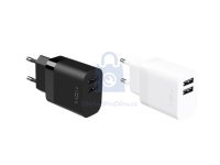 Síťová nabíječka FIXED s 2xUSB výstupem, 17W Smart Rapid Charge