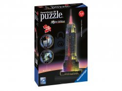 3D puzzle Empire State Building, Noční edice 216 dílků
