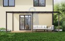 Pergola hliníková, mléčné bezpečnostní sklo 8 mm, CRSklo