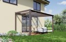 Pergola 3x4 m, hnědá