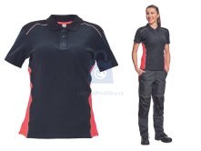 Dámská pracovní polokošile KNOXFIELD LADY CERVA s reflexní paspulkou a HI-VIS detaily