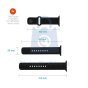 Set silikonových řemínků FIXED Silicone Sporty Strap pro Apple Watch Ultra 49mm