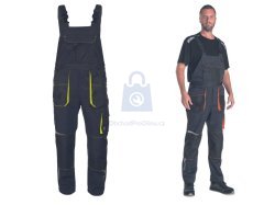 Kalhoty pracovní s laclem EMERTON STRETCH, CERVA