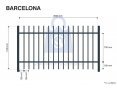 Plotové pole kovové, BARCELONA