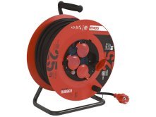 Prodlužovací gumový kabel na bubnu, zimní, 4 zásuvky, EMOS