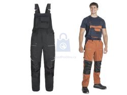 Kalhoty pracovní s laclem, STIRLING STRETCH