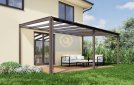 Pergola hliníková, mléčný dutinkový polykarbonát 16 mm, CRSklo