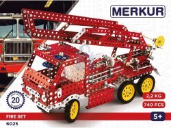 Merkur stavebnice - Fire Set, 740 dílů, 20 modelů