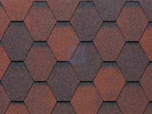 Šindel střešní, ECO ROOF Hexagonal, 509 SHADED RED