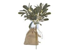 Girlanda vánoční LED větvička jmelí, AA, vnitřní, teplá bílá, časovač, EMOS