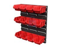 Regál nástěnný s boxy "SET 1", QBRICK