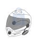 Bluetooth handsfree pro uzavřené a otevřené přilby CellularLine Interphone TOUR HD
