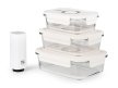 Set skleněných vakuovacích dóz s pumpou, G21